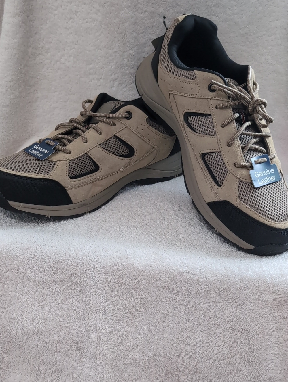 George Men's Athletic Walking Shoes in Taupe and Black